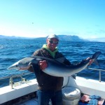 Eugene Farrelly with a fine shark