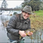 Philip McAteer with a nice fish caught in hard conditions on a Goldhead PTN