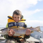 Conor Ward 8lbs Corrib trout April 2013