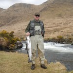 David Dunne with his catch from Delphi