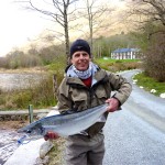Heribert was very pleased with his 14lbs 5oz salmon