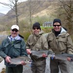 Ken Williams, Heribert and Jens with their fish
