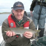 Guide Richie Johnston with Erne Estuary Sea Trout