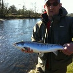 Lawrence Fitzgerald with his second Laune fish. Caught and released from Charlie O'Connor's