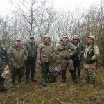 East Coast Angling club members taking a break from their Sheelin competition on the Ross shoreline