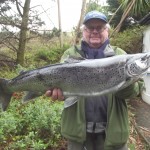 Tim Van der Laan with a 9 lb. Sea Trout