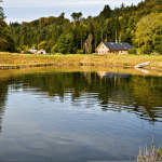 Tinnahinch Lake and club house