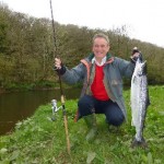 Daniel Kolomanski – 7.8lb. sea-liced. Taken on spinner on Woodstream