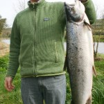 John McNulty – 15lb. Showing off his fish at Upper Kilmurry to the participants of the Open Weekend