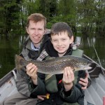 Thomas and Peter McMullan enjoying a day out.