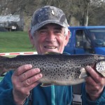 Derravaragh – Christy Black Jack Cox with beautiful 4.5lb trout at Derravaragh