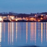 Long shadows across the bay in Killybegs harbour. Picture By Brian McDaid