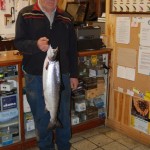 Bill Likely With His 10lbs Fish On Green And Gold Toby From The Otter Hole Last Monday.