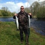 Dave Olphert With Two Fish Of Around 5lbs From The Old Sea Pool And The Crooked Hole On A Davelly And Ostrich Shrimp Fly On Tuesday.