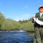 Ken Mc Gowan With His 6lbs Fish On Prawn From The Mill Pool This Afternoon.