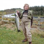 Maire Teresa With a 10lbs Fish Caught By Fellow Team Spain Angler Carlos Marco From The Black Hole On Fly Yesterda