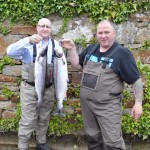 Robin Rainey And Glenn Waring With Their 11lbs and 8lbs Fish From Thomas’ Pool and The Blackwater Respectively This Morning..