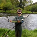 TJ Mc Donnell With His 3lbs grilse from the Blackwater on Sunday.