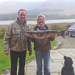 Eileen Magill first Inagh salmon 2013