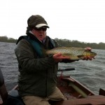 Lough Sheelin – Jeff Thomas, Wales with his 3 ½ trout caught May 14th