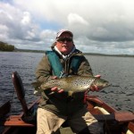 Lough Sheelin – Jeff Thomas, Wales with his 5 ½ lb trout caught May 15th ghillied by Gary McKiernan of LoughSheelinGuidingServices.
