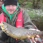 Lovely fish for Adam Felstead on Lough Mask