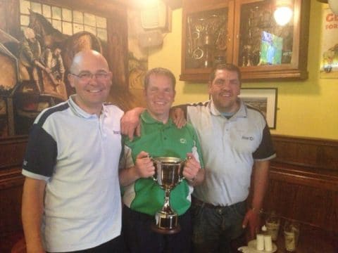 A fitting tribute. Rod Scott who won his Dad's memorial match held from the 13th to 17th of May with Sean Ashby and Mike Scott