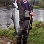 Tom McManus first Ballynahinch salmon 2013