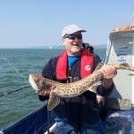 Another member of the Rusty Hooks gang with another species; Bull Huss taken on a whole squid bait.