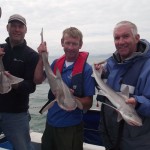 Deken Engman, Des Chew and Ronald Surgenor boated these 3 similtanously, one specimen of 9lb in there.