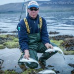 Heiko with one of his treble shots of schoolies