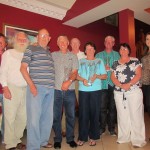 Kevin Johnson,Van Der Helm, Eamonn & Philomena Gray together with Committe Members and Ted Sweeney Assistant Inspector IFI