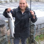 Lucie Fauquet first salmon June 2013