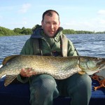 Maciej Krajewski 117.5cm 30lbs 9oz pike  Corrib June 2013
