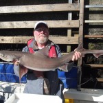 Noel Lane with his Specimen Hound of 10.75lb