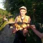 Damien Kennedy with a lovely 7lb carp.
