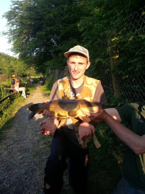 Damien Kennedy with a lovely 7lb carp.