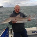 Tony Milado with his fine Tope which weighed in at between 36lb and 43lb.