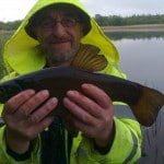 Kazimierz Wojtczak with a nice tench on one of the scenic East Clare Lakes last Sunday morning