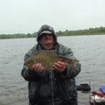 Guus with a nice Bream from his catch