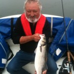 Austrian tourist Tony Di Paolo with his 6lb Bass
