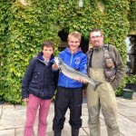 Jack Bradbury Hughes first salmon Inagh July 2013