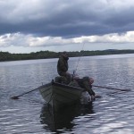 Lough Sheelin – Bill Chapman carefully releasing his trout