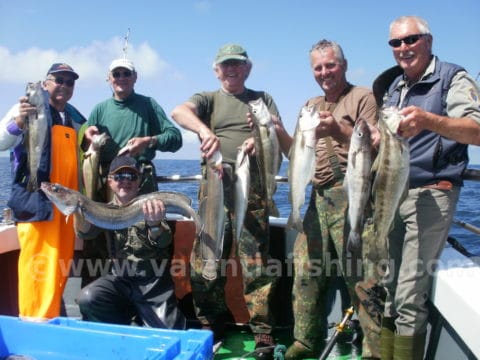 Happy anglers