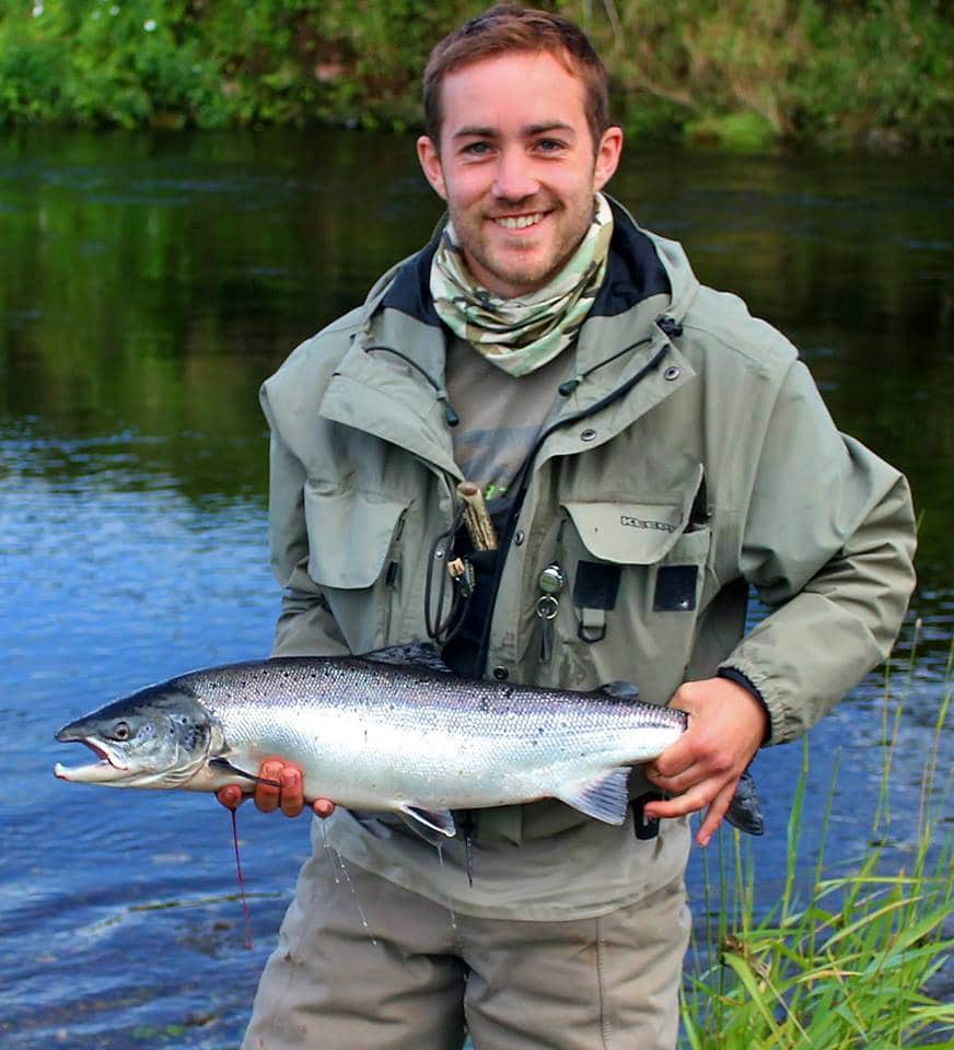 Rob Smith with his salmon