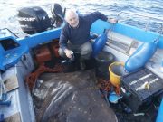 From doggies to a 188lb skate, things were improving for Dave! Dave with 188lb female skate