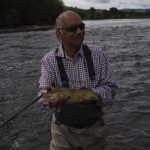 Ferdinand is also pictured with a very fresh Grilse