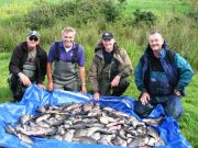 Good Bream Fishing for UK Anglers Staying At Melview Lodge Longford. Pre baiting is the key to big bags like this