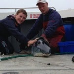 Mako Shark with 14 year old Ben Healy who caught it on board the Jorree Jade