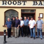 Match organisers Jody Foy and Donal McGurk with some of the anglers